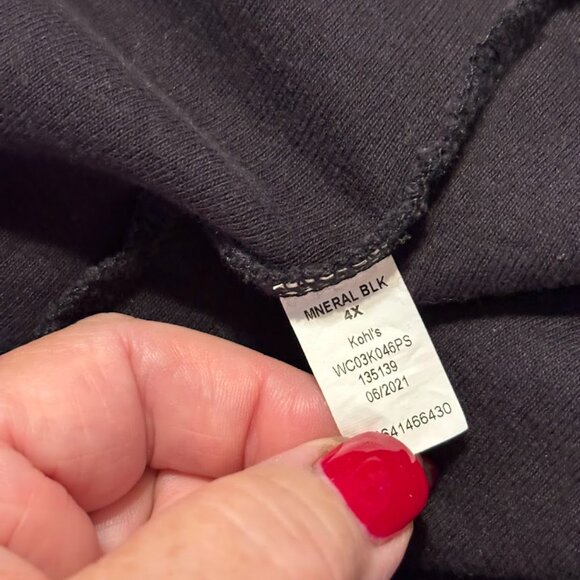 CROFT & BARROW Black Color Tee with Long Sleeves - 4x - Picture 16 of 16